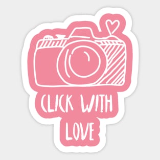 Click with LOVE Sticker